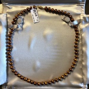Freshwater Pearls, Dyed Chocolate Brown - NWT